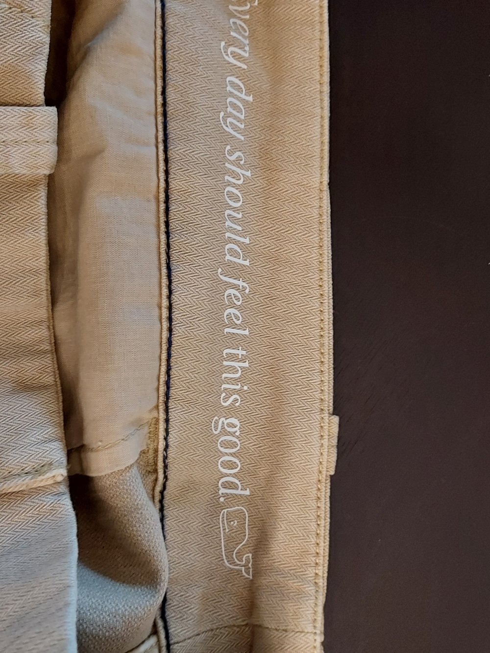 Vineyard Vines Khaki Herringbone High-Rise Tailored Women's Shorts. Sz. 00 - Picture 8 of 16